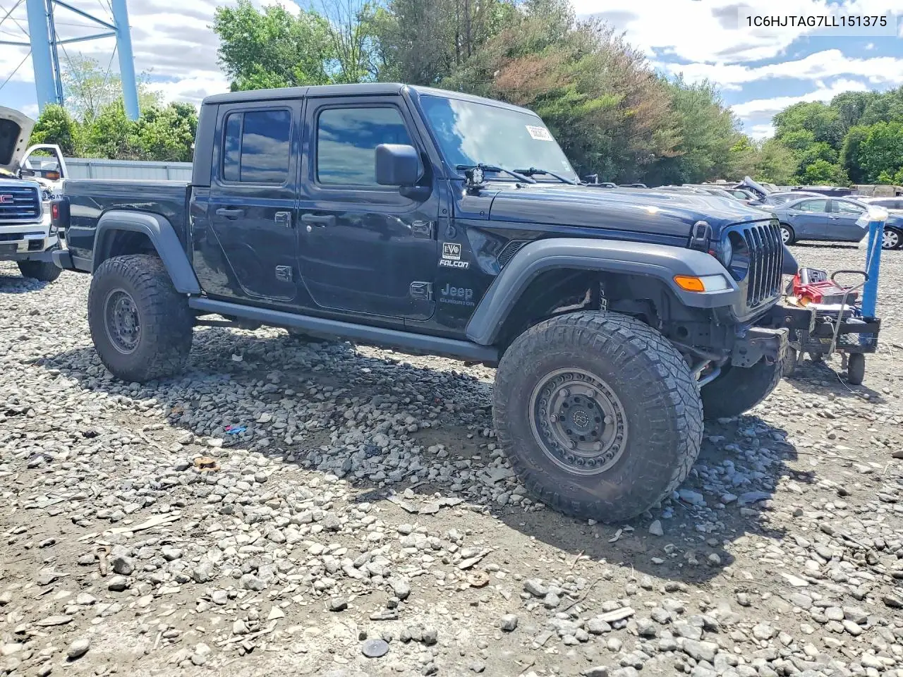 2020 Jeep Gladiator Sport VIN: 1C6HJTAG7LL151375 Lot: 56836076