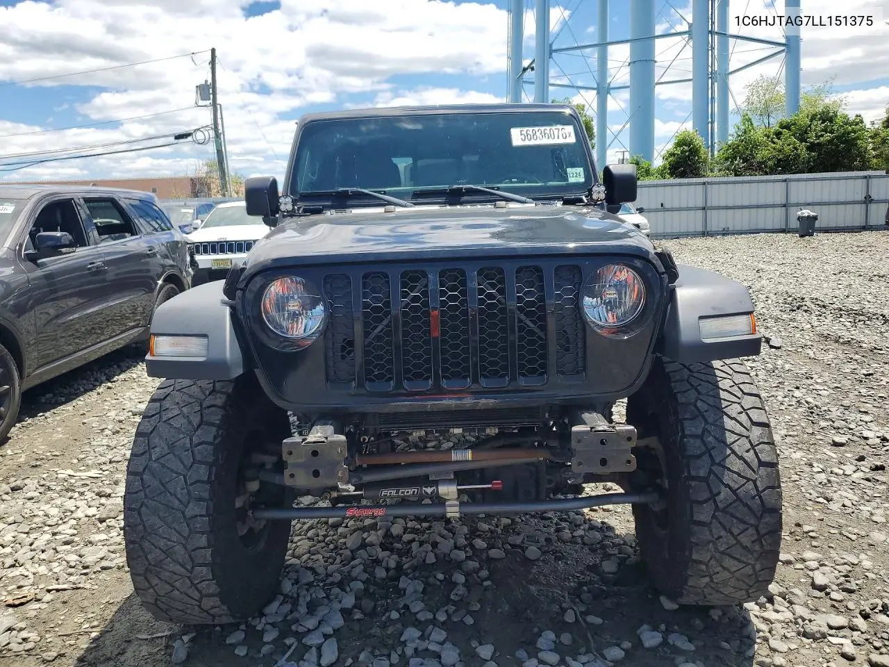 2020 Jeep Gladiator Sport VIN: 1C6HJTAG7LL151375 Lot: 56836076