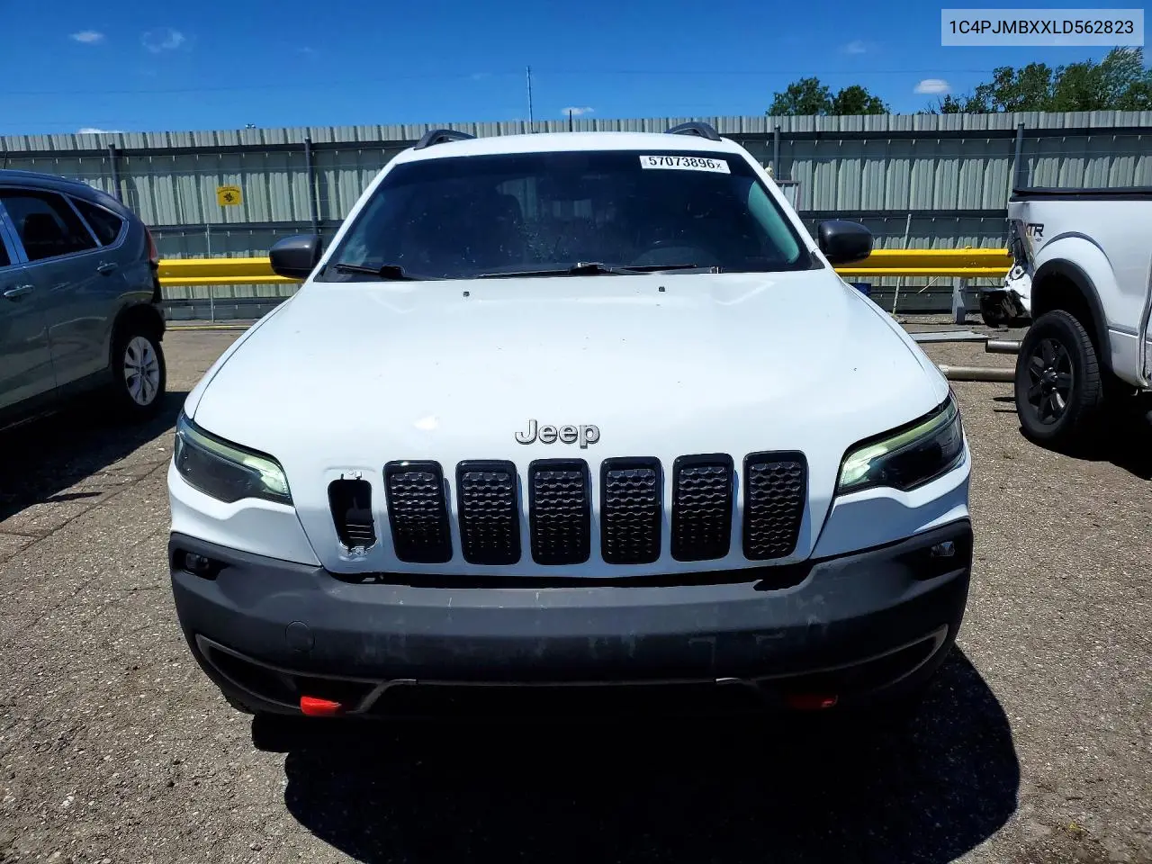 2020 Jeep Cherokee Trailhawk VIN: 1C4PJMBXXLD562823 Lot: 57073896