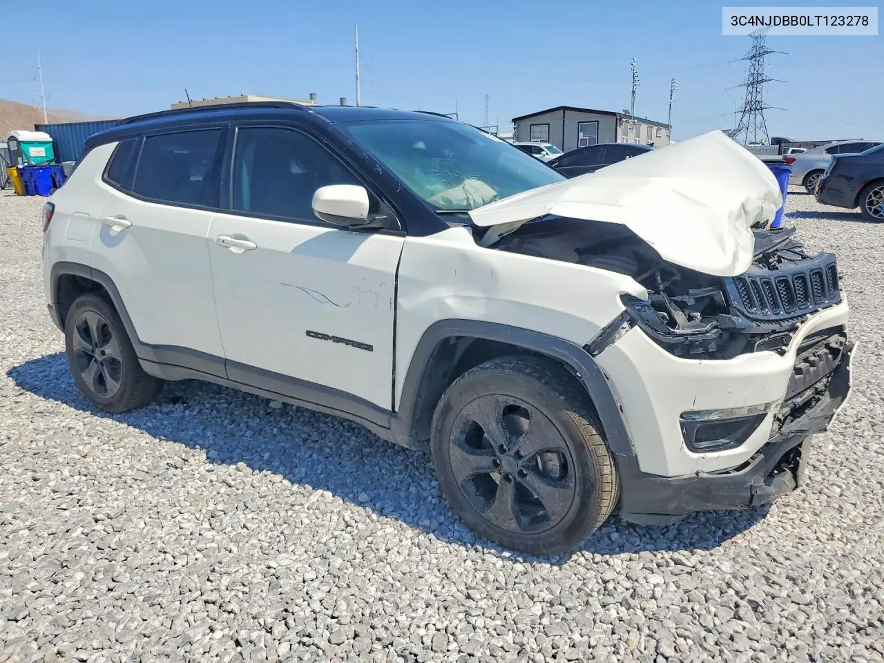 2020 Jeep Compass Latitude VIN: 3C4NJDBB0LT123278 Lot: 57629666
