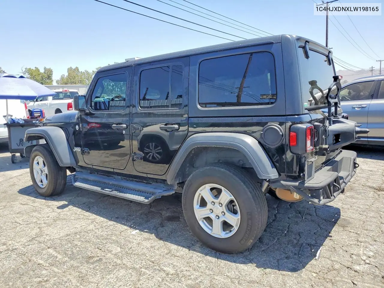 2020 Jeep Wrangler Unlimited Sport VIN: 1C4HJXDNXLW198165 Lot: 57683216