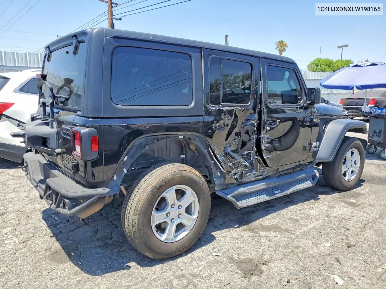 2020 Jeep Wrangler Unlimited Sport VIN: 1C4HJXDNXLW198165 Lot: 57683216