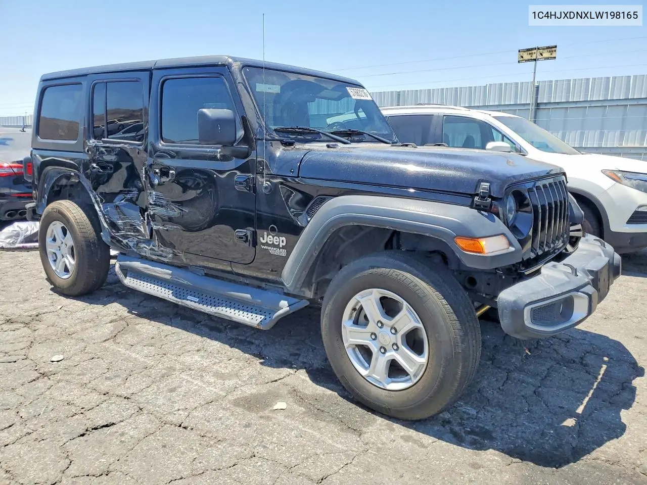 2020 Jeep Wrangler Unlimited Sport VIN: 1C4HJXDNXLW198165 Lot: 57683216