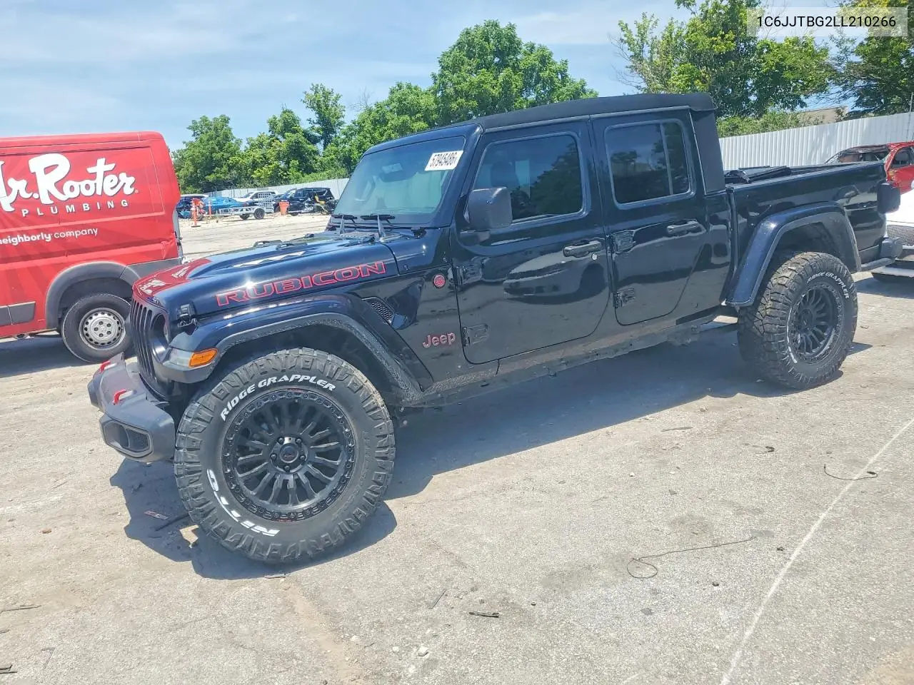 2020 Jeep Gladiator Rubicon VIN: 1C6JJTBG2LL210266 Lot: 57945486