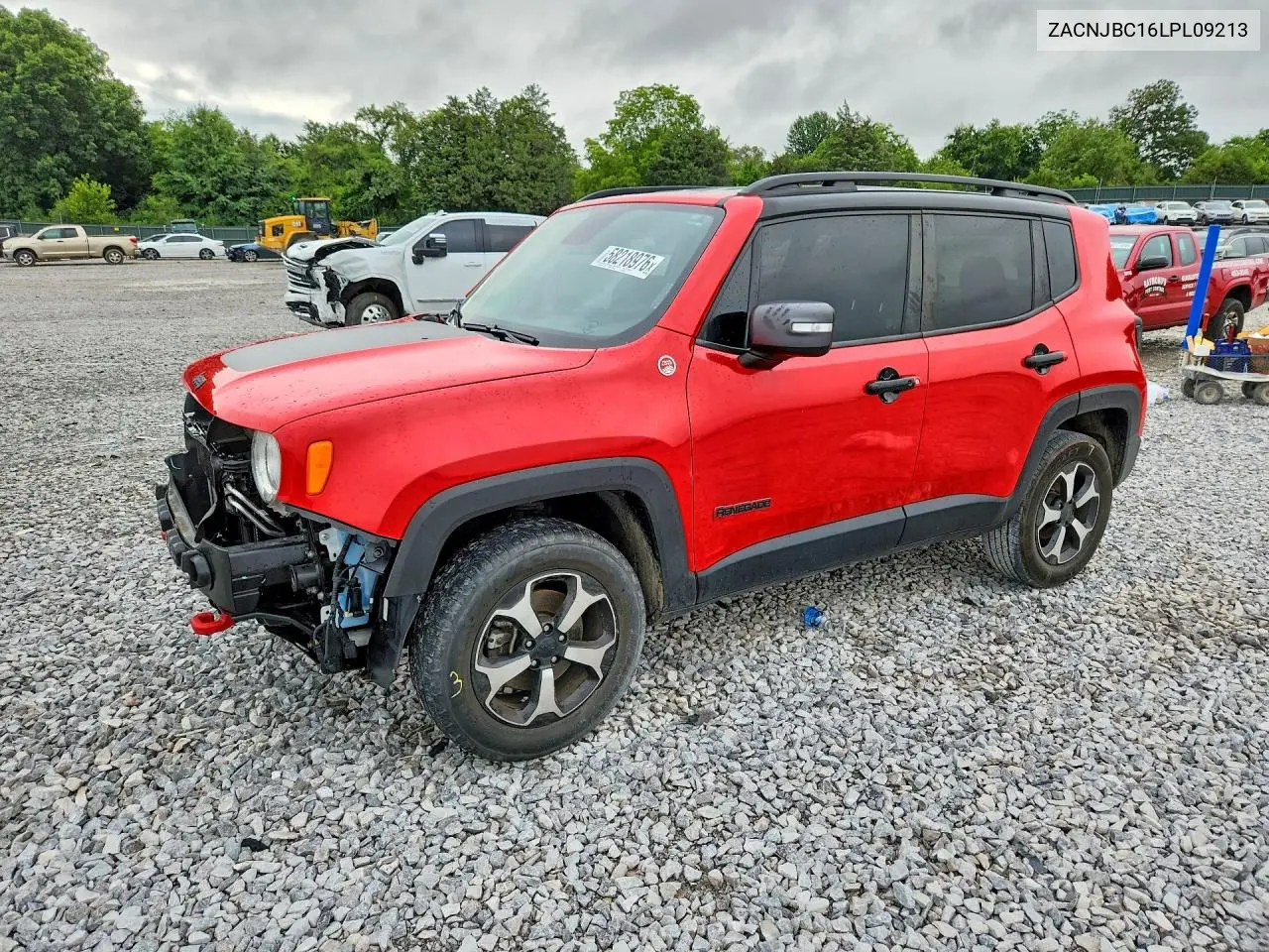 2020 Jeep Renegade Trailhawk VIN: ZACNJBC16LPL09213 Lot: 58218976