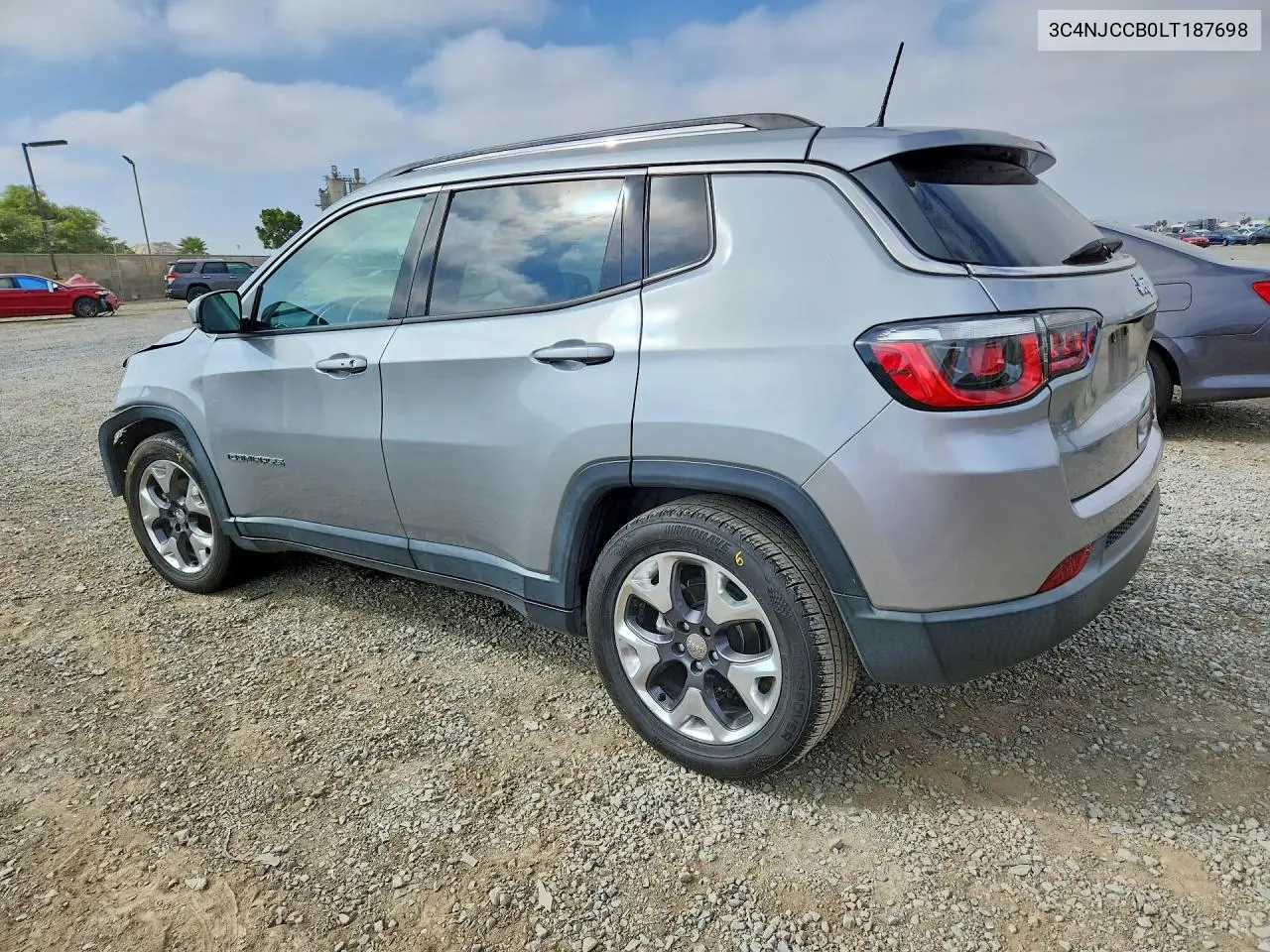 2020 Jeep Compass Limited VIN: 3C4NJCCB0LT187698 Lot: 58777196