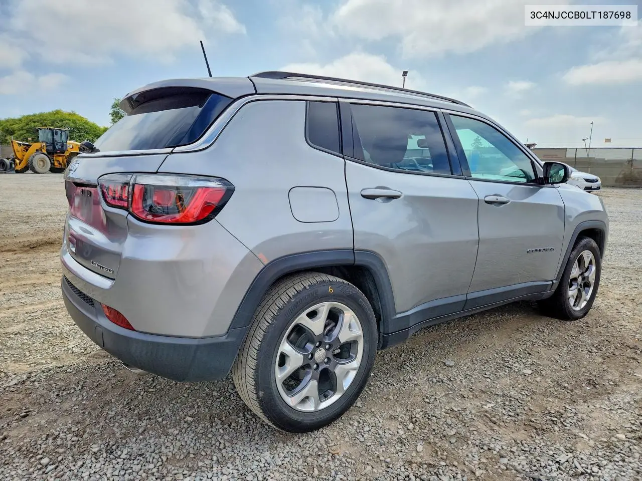 2020 Jeep Compass Limited VIN: 3C4NJCCB0LT187698 Lot: 58777196