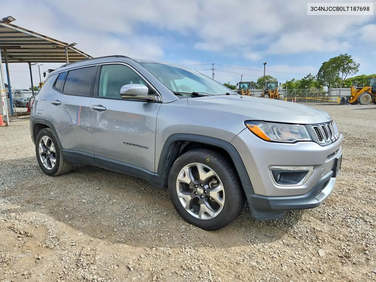 2020 Jeep Compass Limited VIN: 3C4NJCCB0LT187698 Lot: 58777196