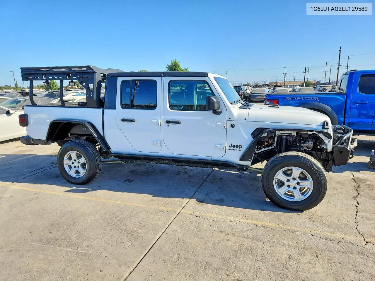 2020 Jeep Gladiator Sport VIN: 1C6JJTAG2LL129589 Lot: 59849146