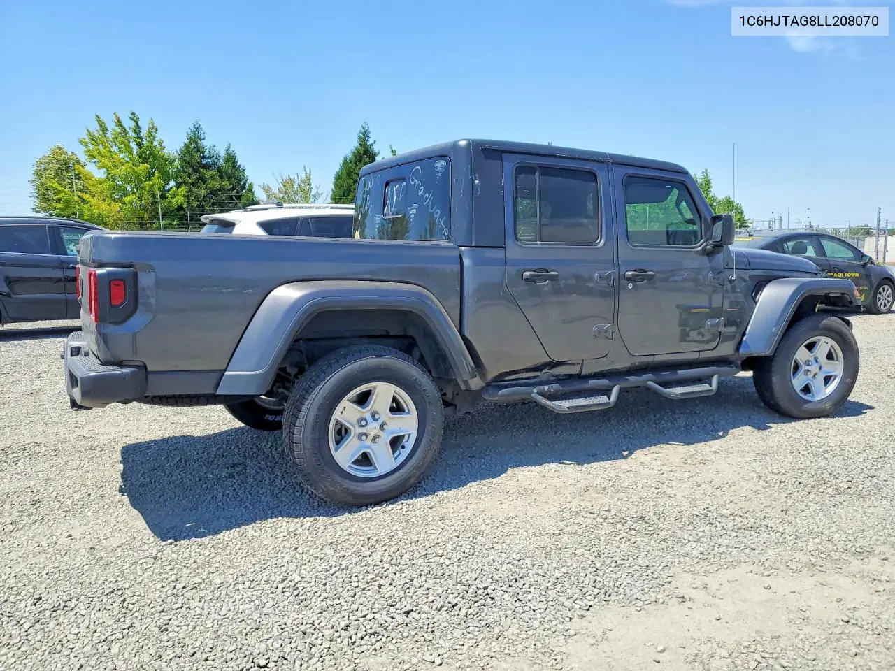 2020 Jeep Gladiator Sport VIN: 1C6HJTAG8LL208070 Lot: 59865176