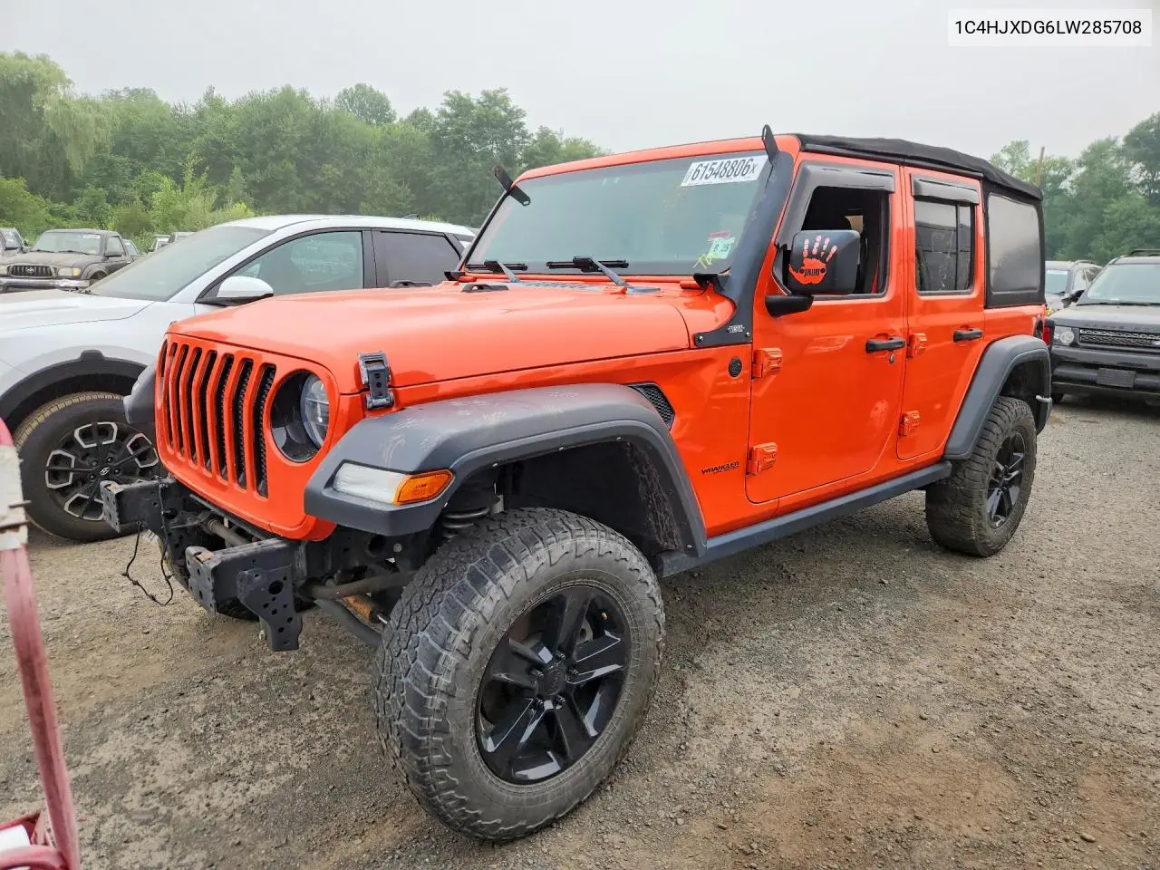 2020 Jeep Wrangler Unlimited Sport VIN: 1C4HJXDG6LW285708 Lot: 61548806