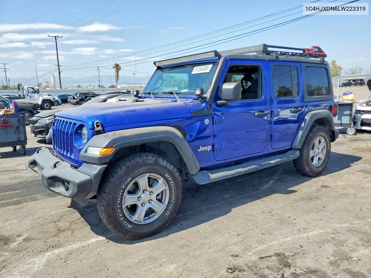 2020 Jeep Wrangler Unlimited Sport VIN: 1C4HJXDN6LW223319 Lot: 61594896