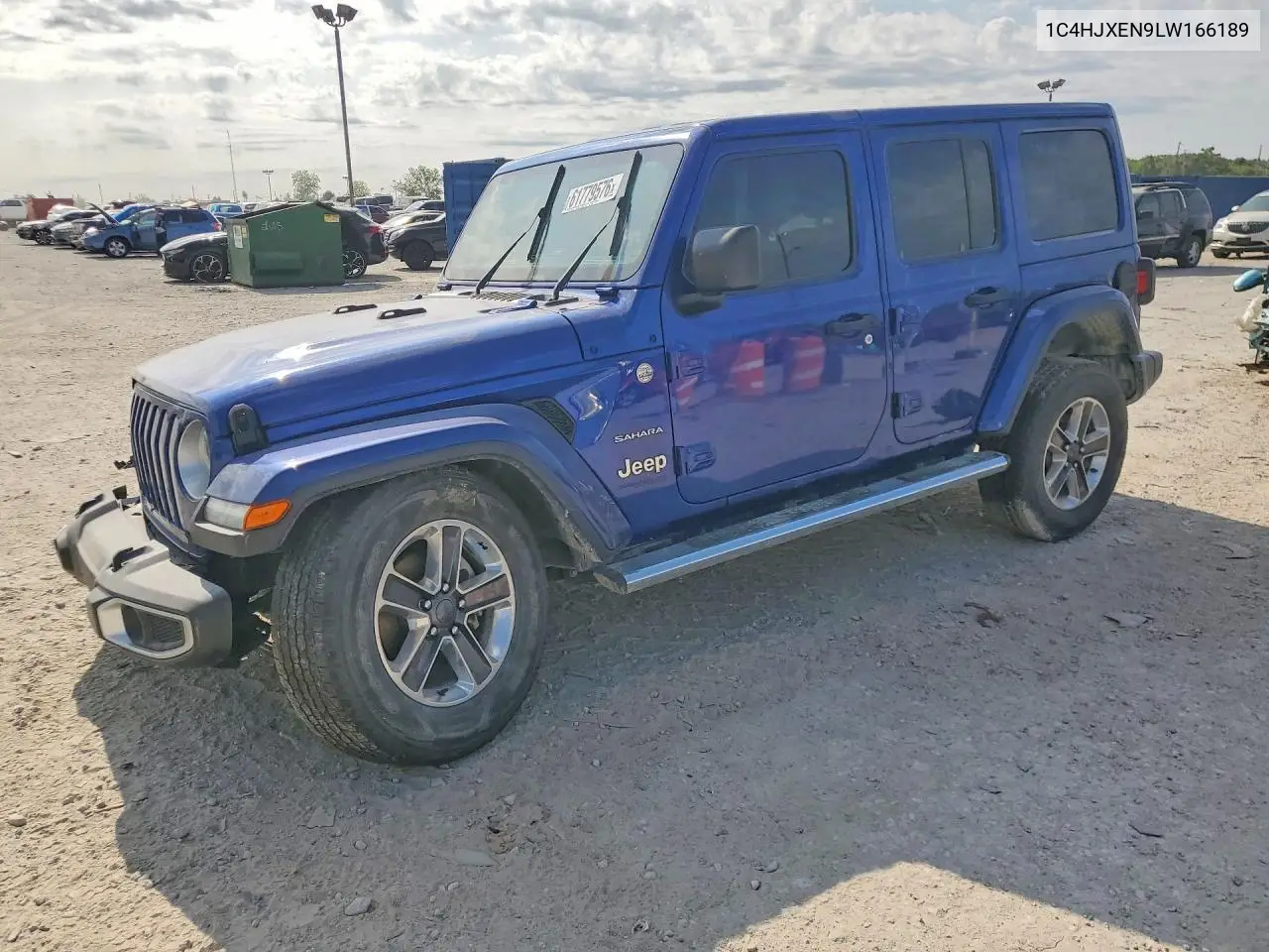 2020 Jeep Wrangler Unlimited Sahara VIN: 1C4HJXEN9LW166189 Lot: 61779576