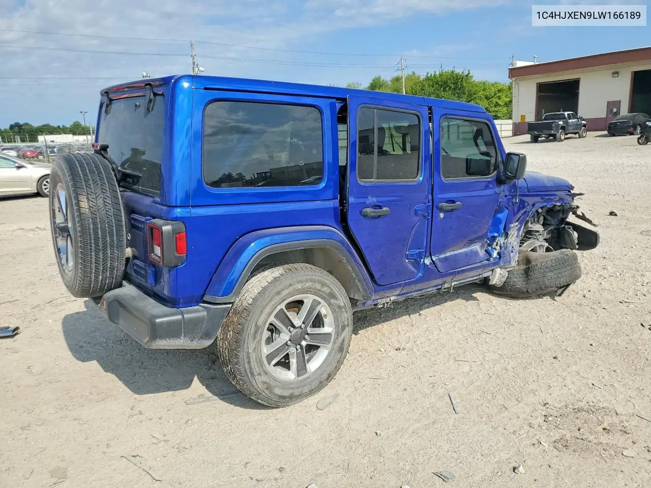 2020 Jeep Wrangler Unlimited Sahara VIN: 1C4HJXEN9LW166189 Lot: 61779576