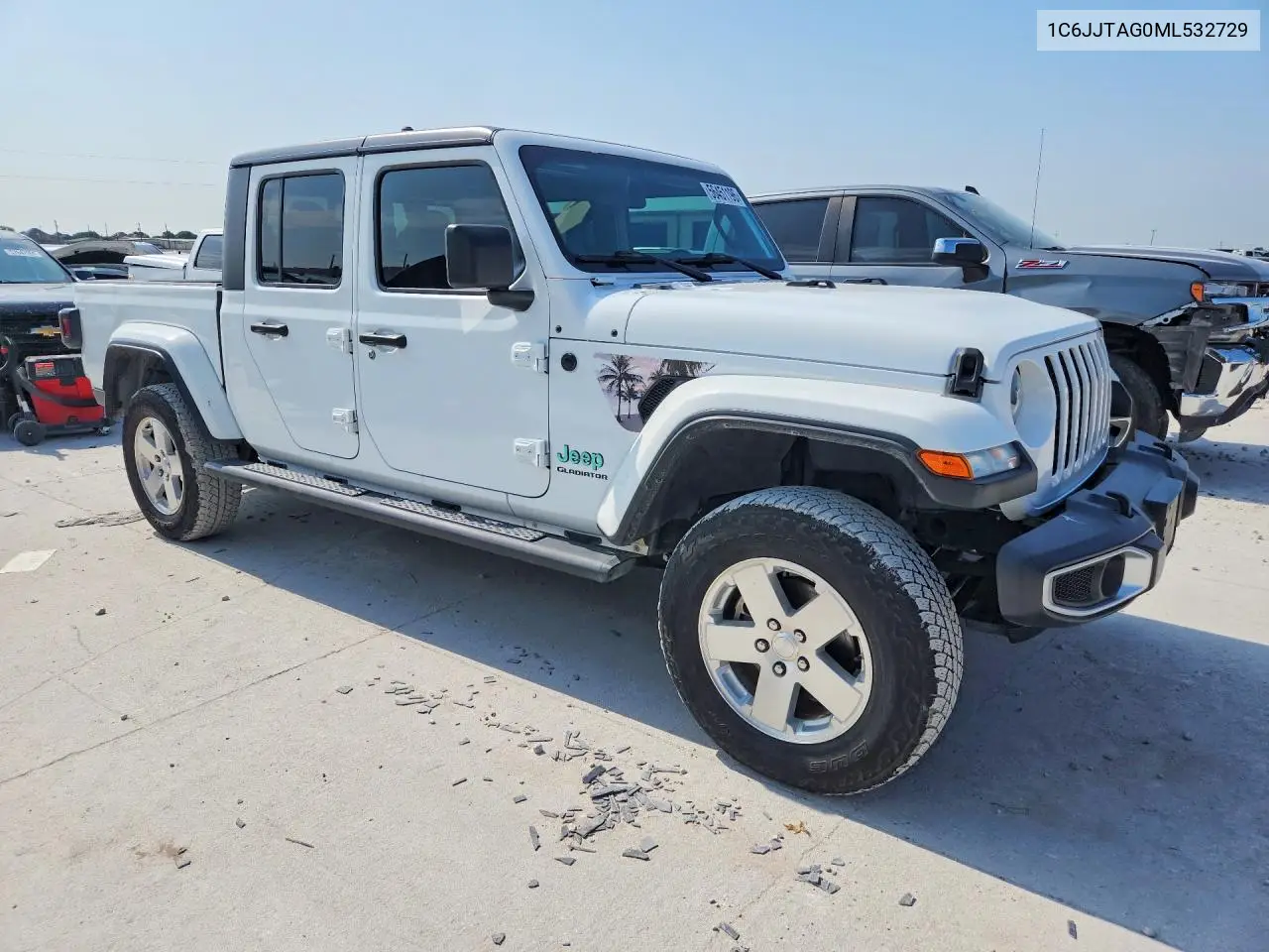2021 Jeep Gladiator Sport VIN: 1C6JJTAG0ML532729 Lot: 56451196