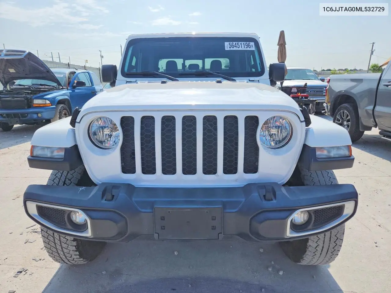 2021 Jeep Gladiator Sport VIN: 1C6JJTAG0ML532729 Lot: 56451196