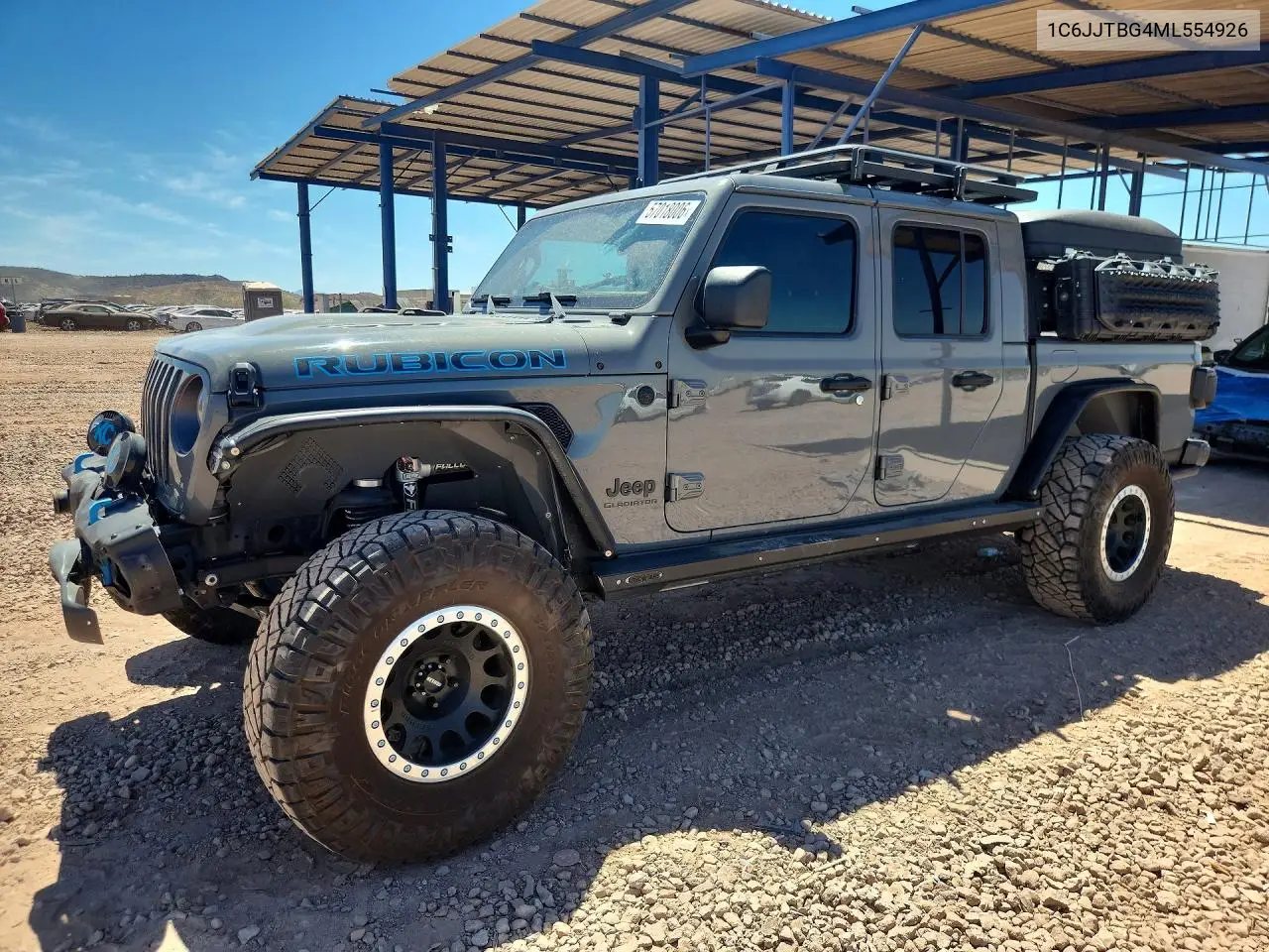 2021 Jeep Gladiator Rubicon VIN: 1C6JJTBG4ML554926 Lot: 57018006