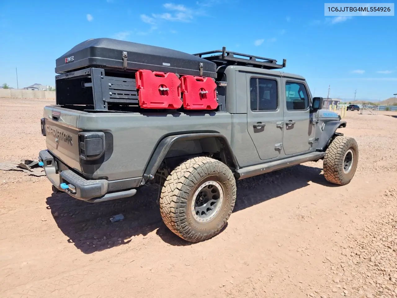 2021 Jeep Gladiator Rubicon VIN: 1C6JJTBG4ML554926 Lot: 57018006