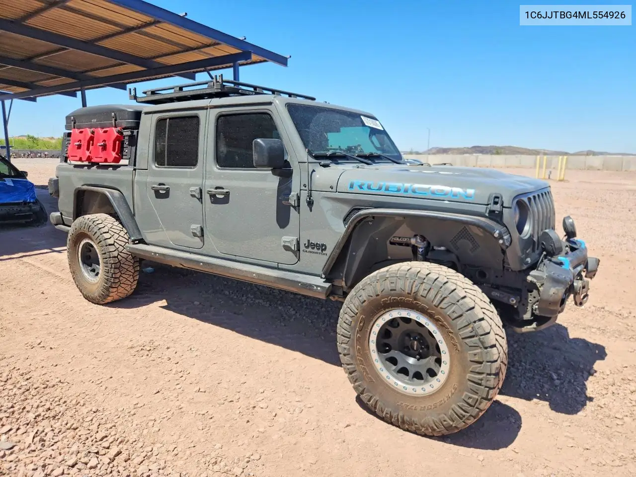 2021 Jeep Gladiator Rubicon VIN: 1C6JJTBG4ML554926 Lot: 57018006