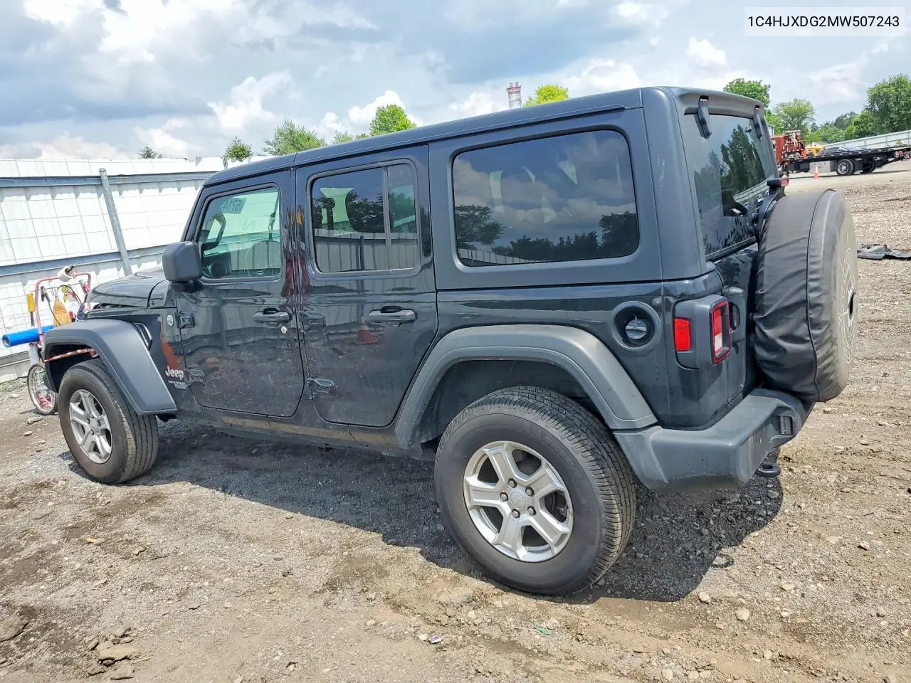 2021 Jeep Wrangler Unlimited Sport VIN: 1C4HJXDG2MW507243 Lot: 57143146