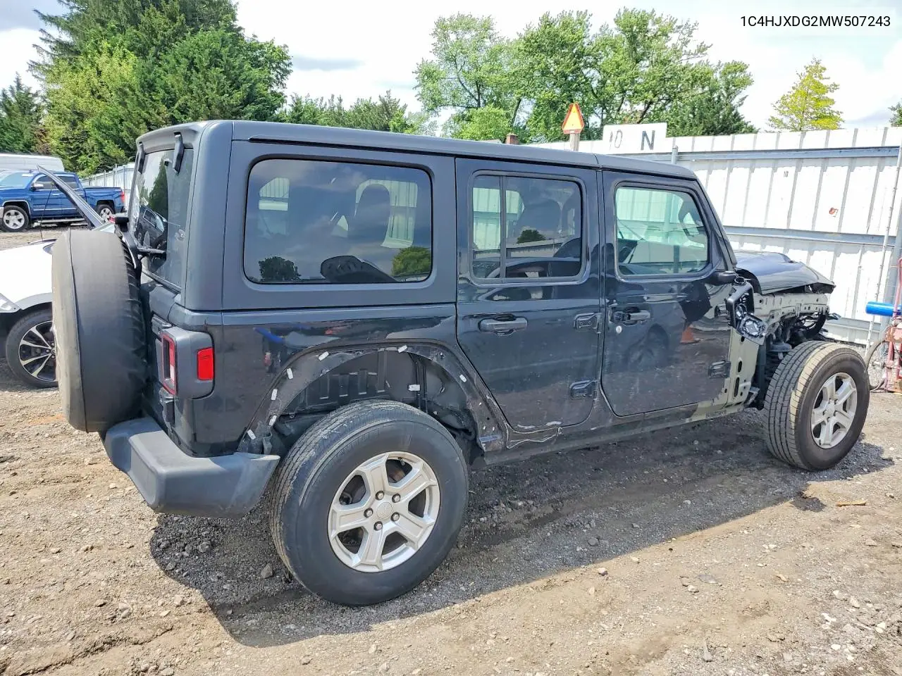 2021 Jeep Wrangler Unlimited Sport VIN: 1C4HJXDG2MW507243 Lot: 57143146