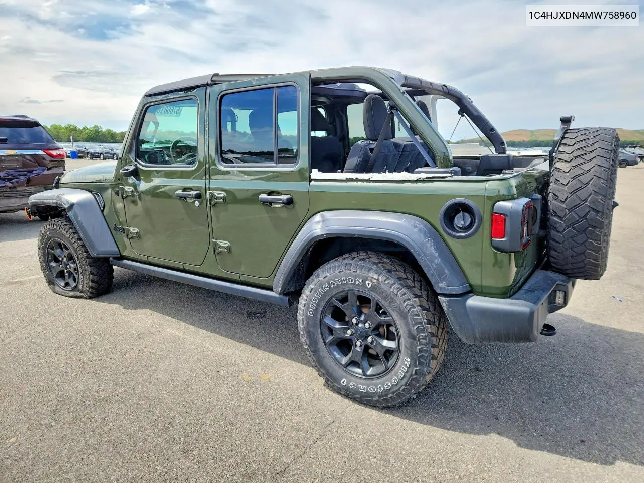2021 Jeep Wrangler Unlimited Sport VIN: 1C4HJXDN4MW758960 Lot: 57668166