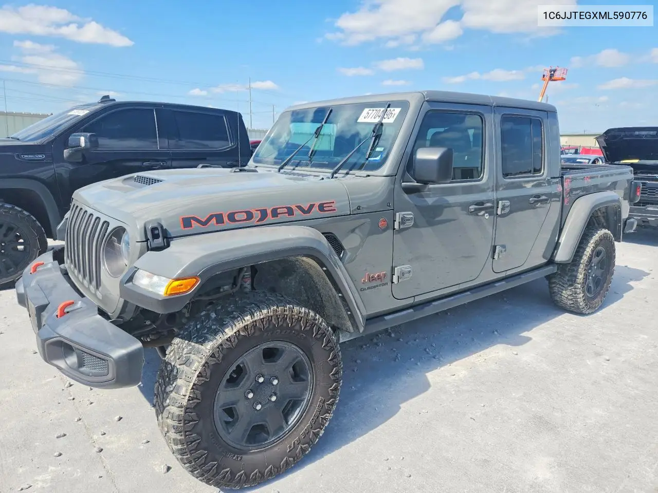 2021 Jeep Gladiator Mojave VIN: 1C6JJTEGXML590776 Lot: 57704896