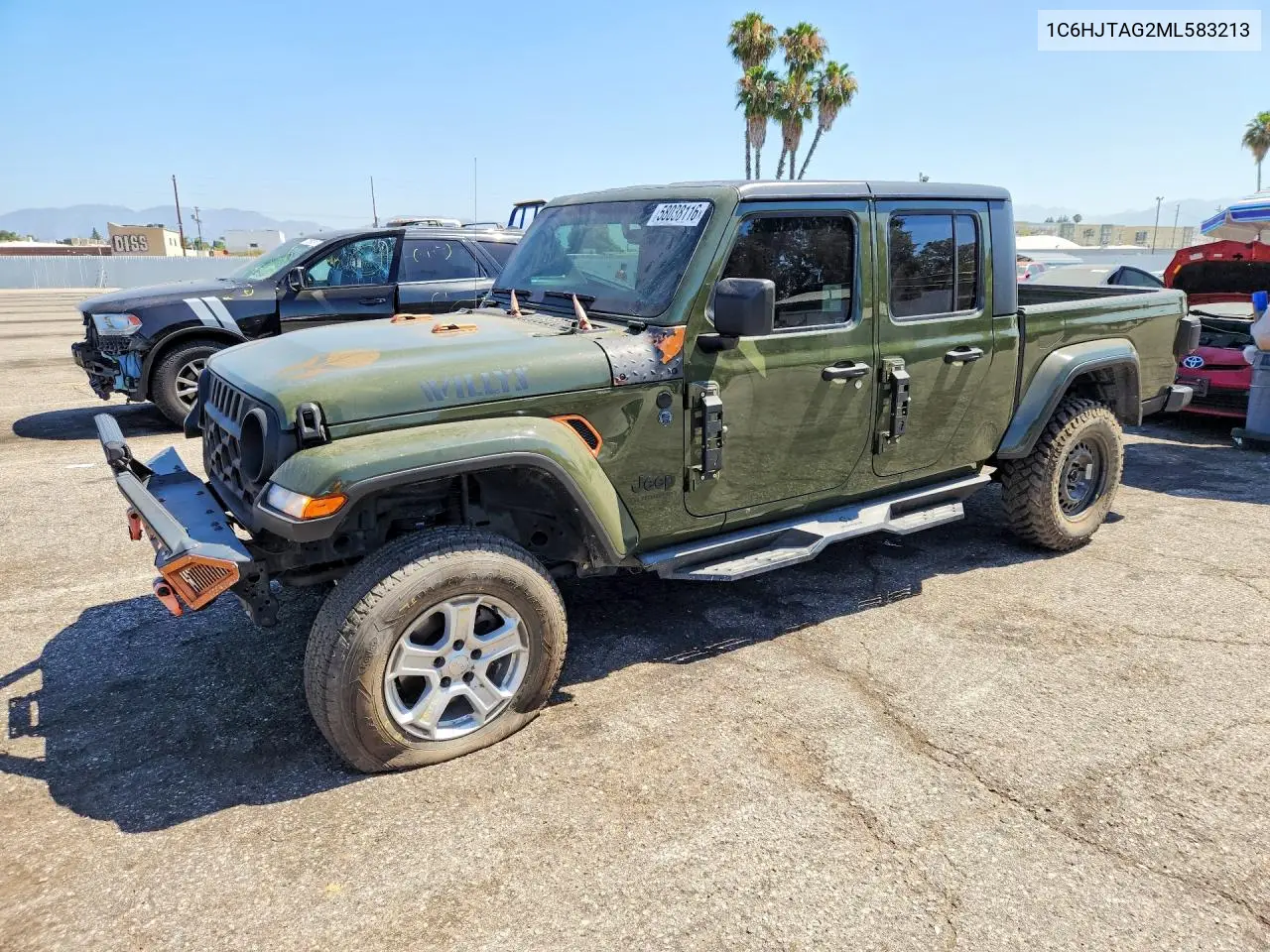 2021 Jeep Gladiator Sport VIN: 1C6HJTAG2ML583213 Lot: 58038116