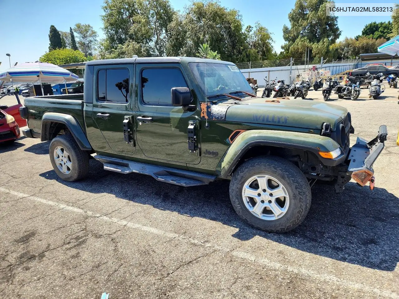 2021 Jeep Gladiator Sport VIN: 1C6HJTAG2ML583213 Lot: 58038116