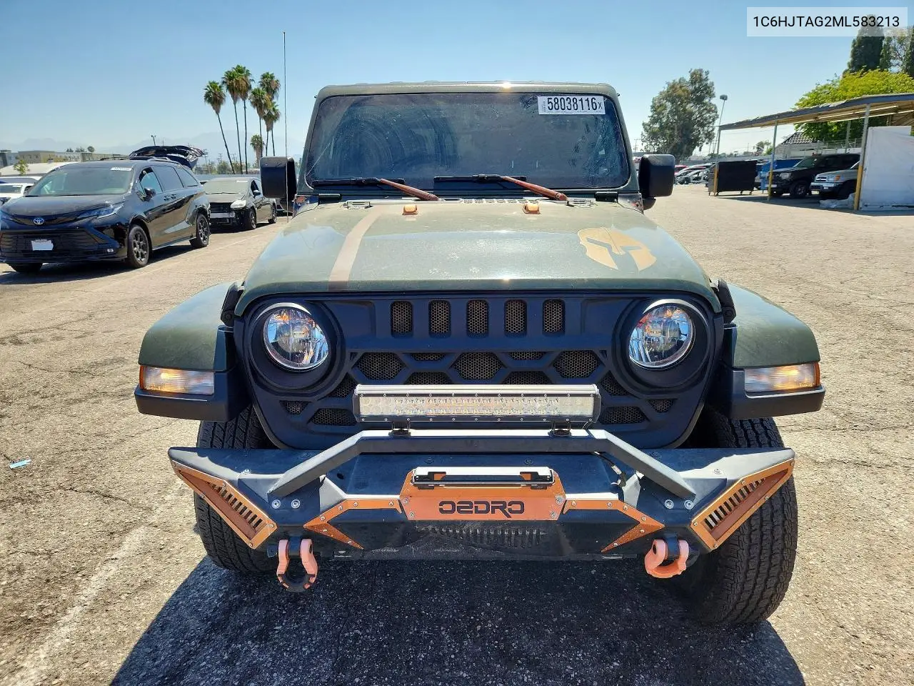 2021 Jeep Gladiator Sport VIN: 1C6HJTAG2ML583213 Lot: 58038116