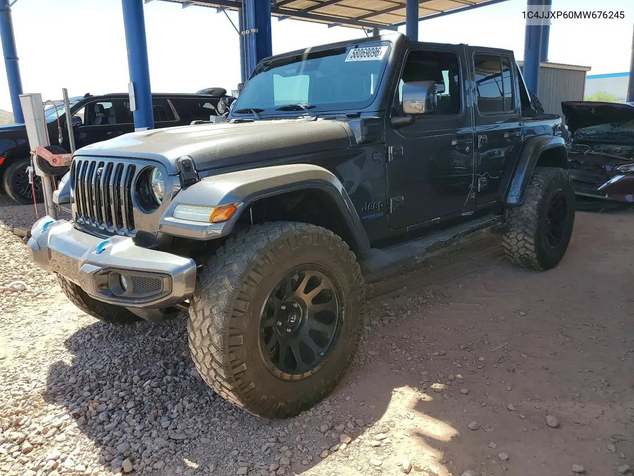 2021 Jeep Wrangler Unlimited Sahara 4Xe VIN: 1C4JJXP60MW676245 Lot: 58069096