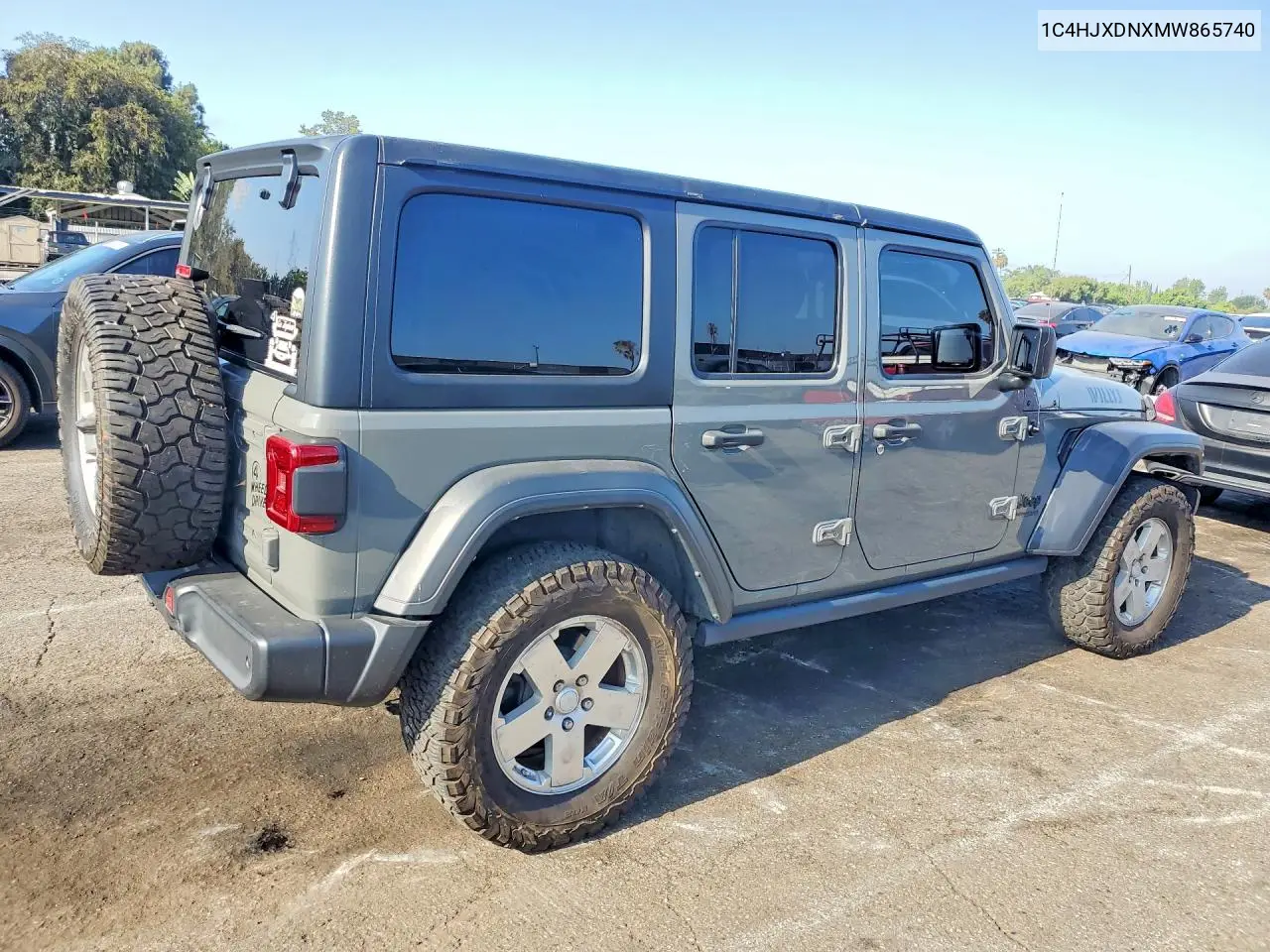 2021 Jeep Wrangler Unlimited Sport VIN: 1C4HJXDNXMW865740 Lot: 58467356