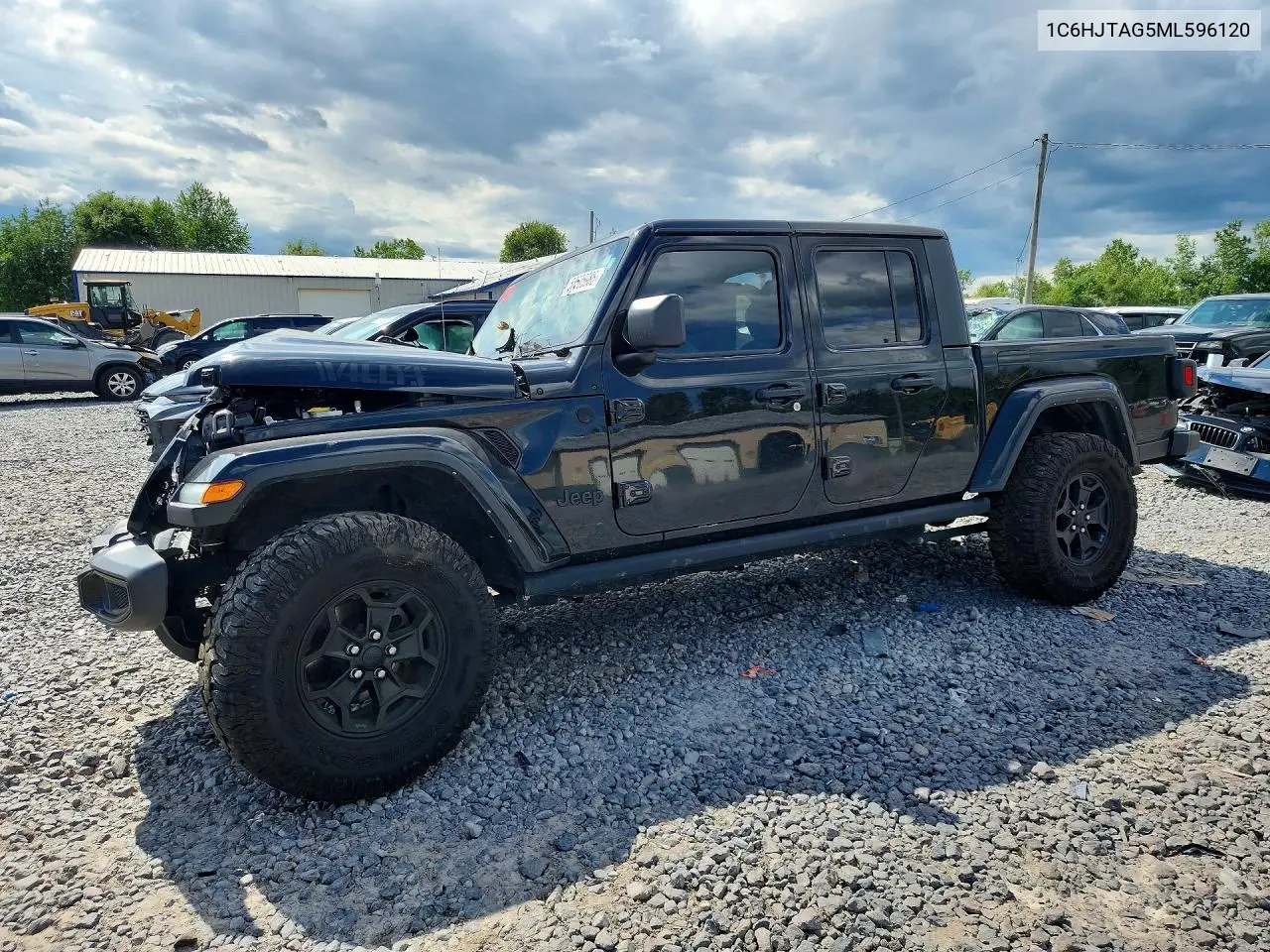 2021 Jeep Gladiator Sport VIN: 1C6HJTAG5ML596120 Lot: 58505986