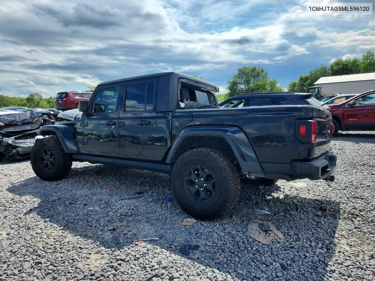 2021 Jeep Gladiator Sport VIN: 1C6HJTAG5ML596120 Lot: 58505986