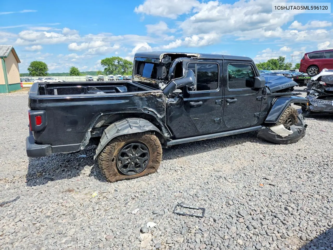 2021 Jeep Gladiator Sport VIN: 1C6HJTAG5ML596120 Lot: 58505986