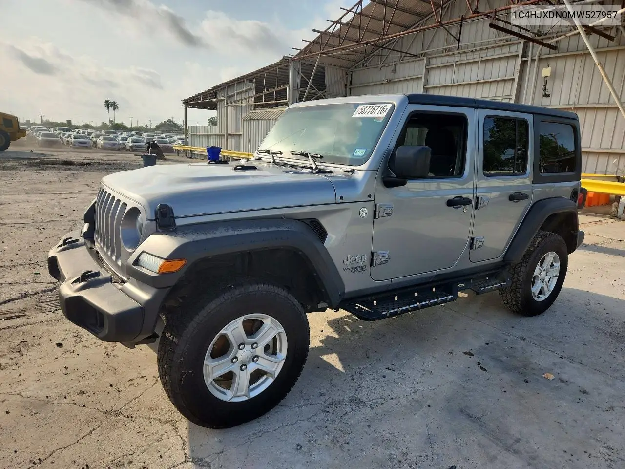 2021 Jeep Wrangler Unlimited Sport VIN: 1C4HJXDN0MW527957 Lot: 58776716