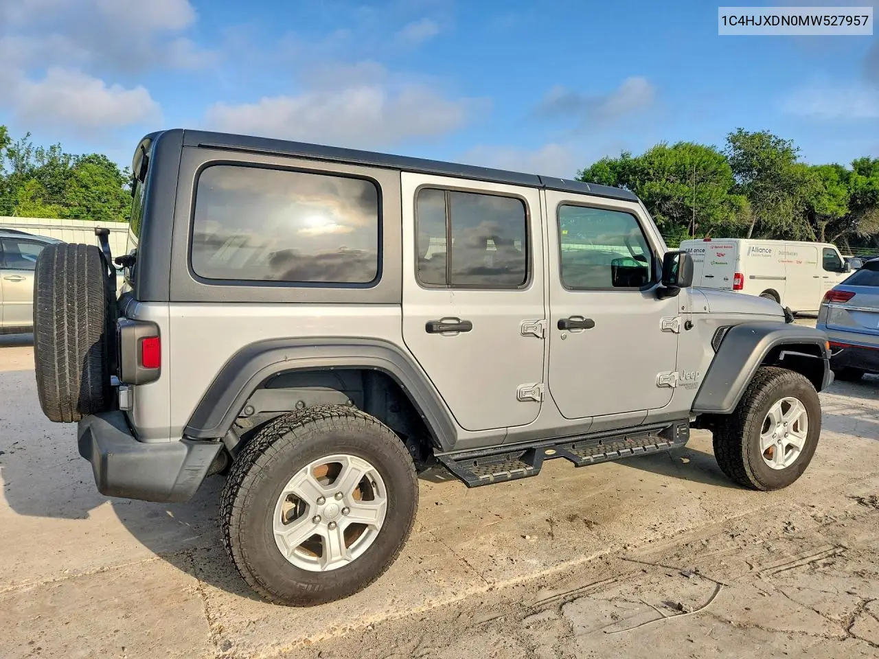 2021 Jeep Wrangler Unlimited Sport VIN: 1C4HJXDN0MW527957 Lot: 58776716