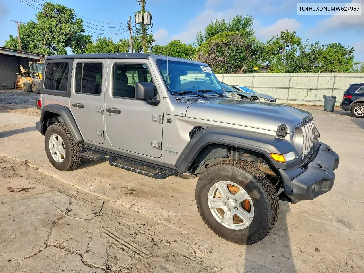 2021 Jeep Wrangler Unlimited Sport VIN: 1C4HJXDN0MW527957 Lot: 58776716