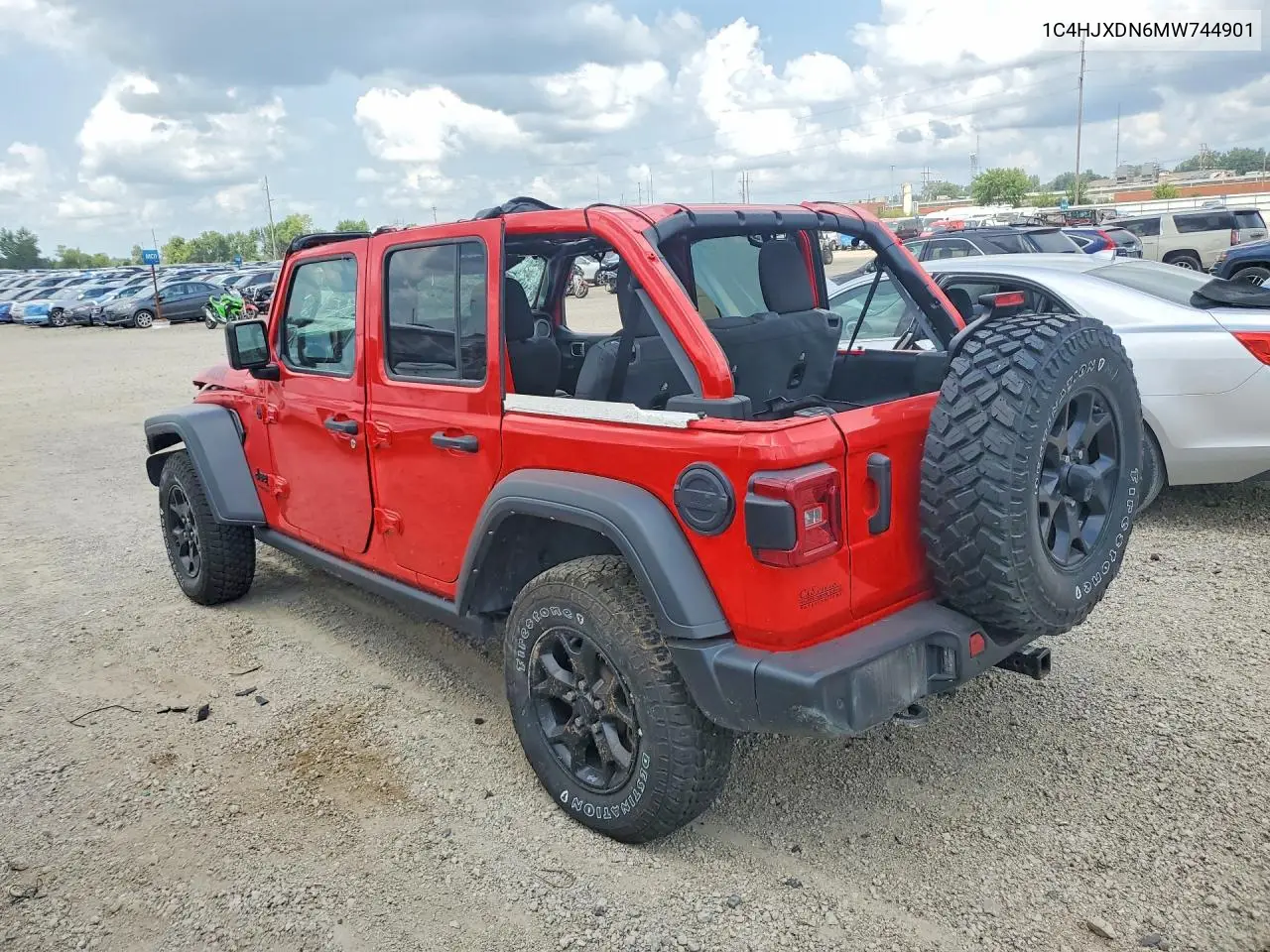2021 Jeep Wrangler Unlimited Sport VIN: 1C4HJXDN6MW744901 Lot: 60627686