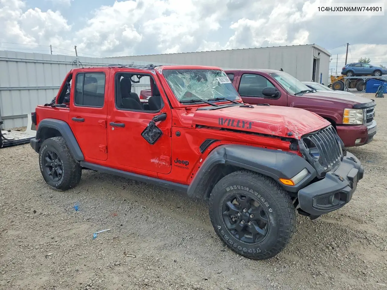 2021 Jeep Wrangler Unlimited Sport VIN: 1C4HJXDN6MW744901 Lot: 60627686