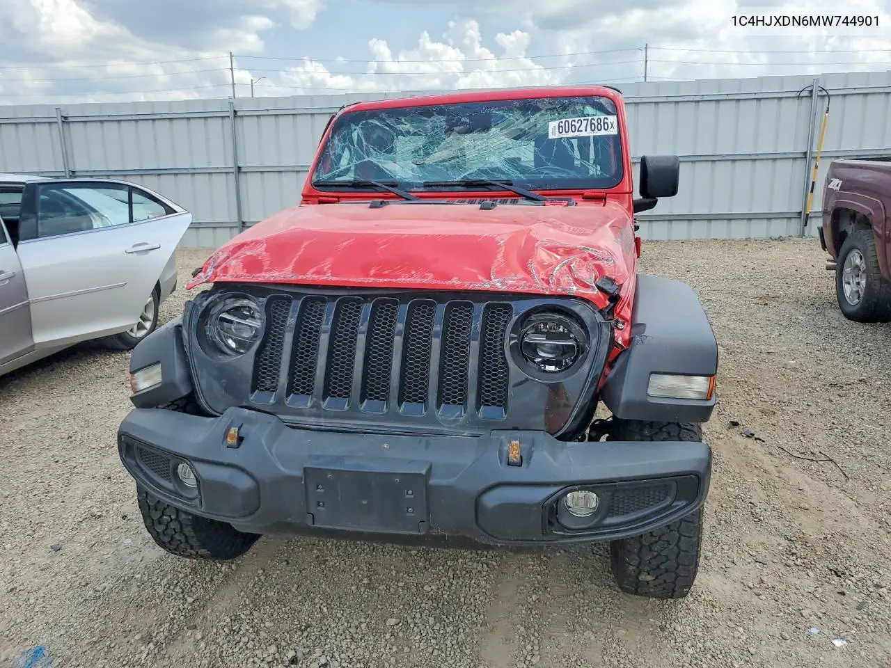2021 Jeep Wrangler Unlimited Sport VIN: 1C4HJXDN6MW744901 Lot: 60627686