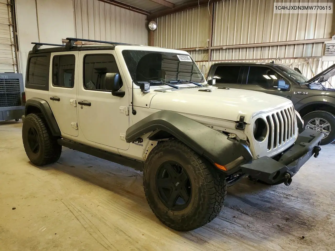 2021 Jeep Wrangler Unlimited Sport VIN: 1C4HJXDN3MW770615 Lot: 62292696