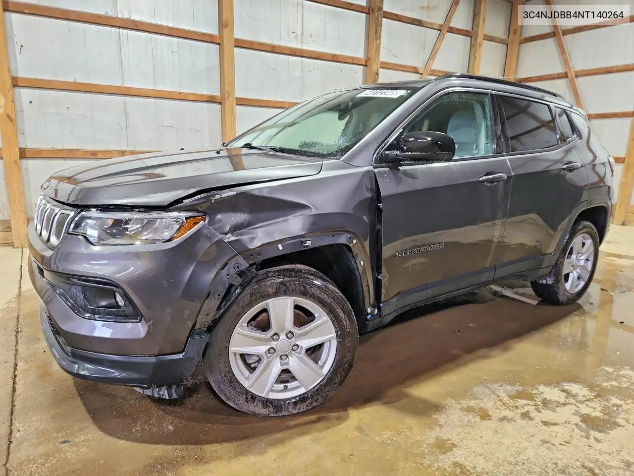 2022 Jeep Compass Latitude VIN: 3C4NJDBB4NT140264 Lot: 54312346