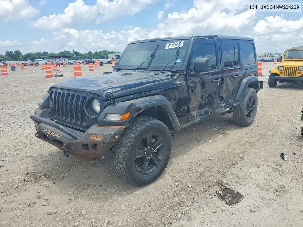 2022 Jeep Wrangler Unlimited Sport VIN: 1C4HJXDG4NW224229 Lot: 55784836