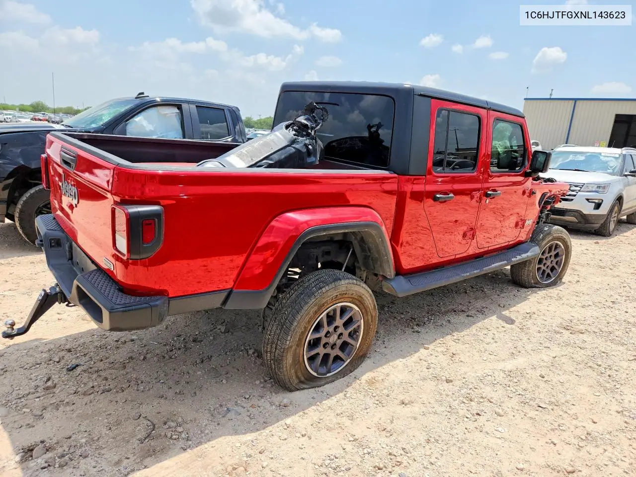 2022 Jeep Gladiator Overland VIN: 1C6HJTFGXNL143623 Lot: 55956756