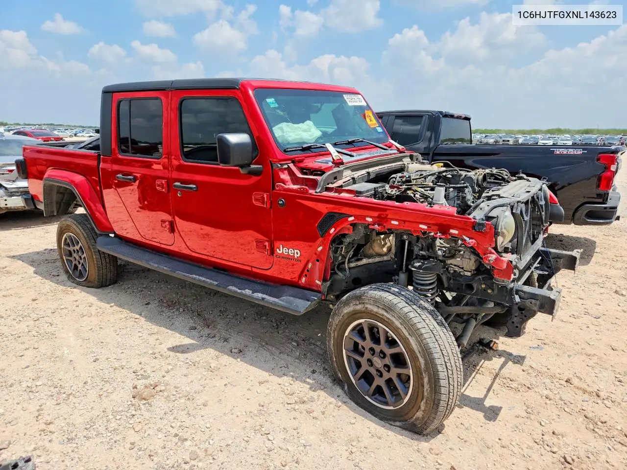 2022 Jeep Gladiator Overland VIN: 1C6HJTFGXNL143623 Lot: 55956756