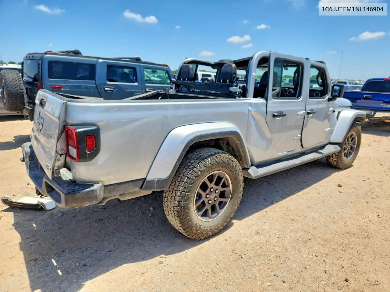 2022 Jeep Gladiator Overland VIN: 1C6JJTFM1NL146904 Lot: 56370546