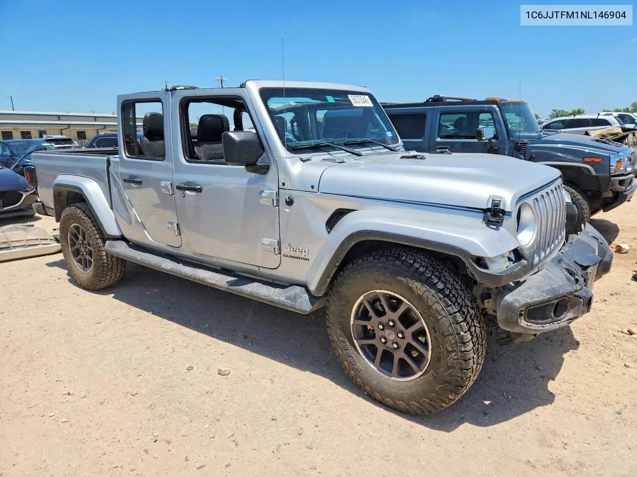 2022 Jeep Gladiator Overland VIN: 1C6JJTFM1NL146904 Lot: 56370546