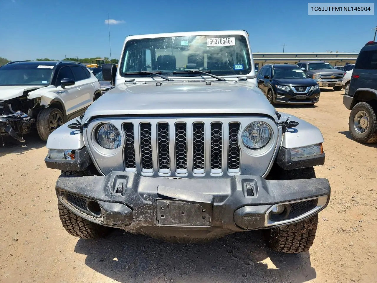 2022 Jeep Gladiator Overland VIN: 1C6JJTFM1NL146904 Lot: 56370546