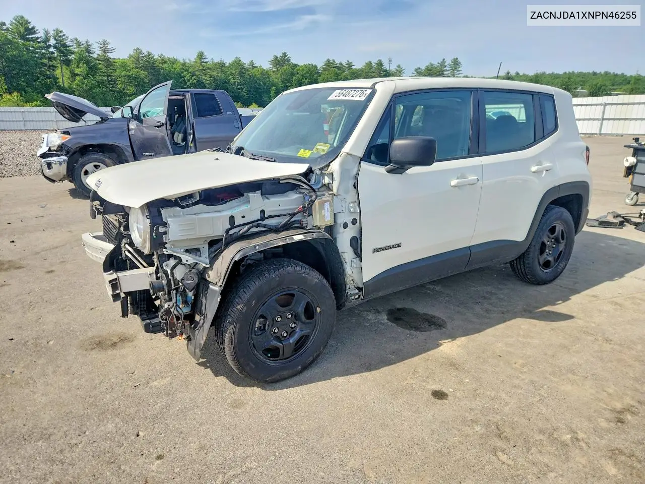 2022 Jeep Renegade Sport VIN: ZACNJDA1XNPN46255 Lot: 56487276